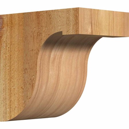 Ekena Millwork Del Monte Rough Sawn Corbel, Western Red Cedar, 4"W x 6"D x 6"H COR04X06X06DEL00RWR